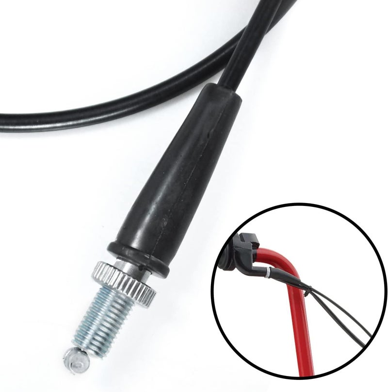 HOLATO 50'' Throttle Cable for Predator 212cc 6.5hp Coleman CT100U CT200U BT200X Baja Warrior Doodlebug Db30 Mb165 Mb200 MOTOVOX MBX10 MBX11 MBX12 Mini Bike 50cc 110cc 125cc Pit Dirt Bike Moto Black - Image 4
